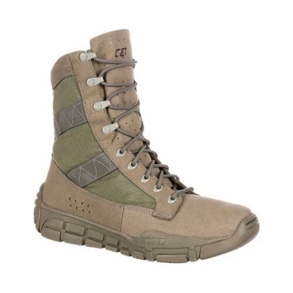 Gorpcore Rocky C4Trainer 1073 Mens 8 Wide Sage Green Tactical Military Boots